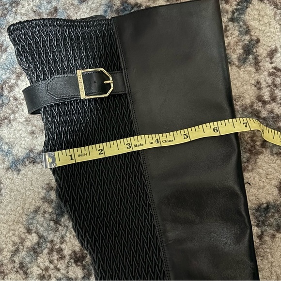 COLE HAAN Chesley Leather Knee-High Quilted Stretch Riding Boots NWT - Picture 14 of 14